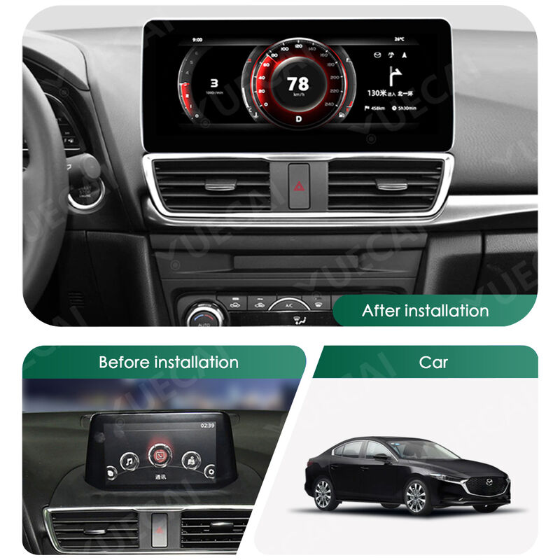 12.3 Inch Mazda Android Head Unit QLED Display Car Android DVD Players 1920*720 For Mazda3