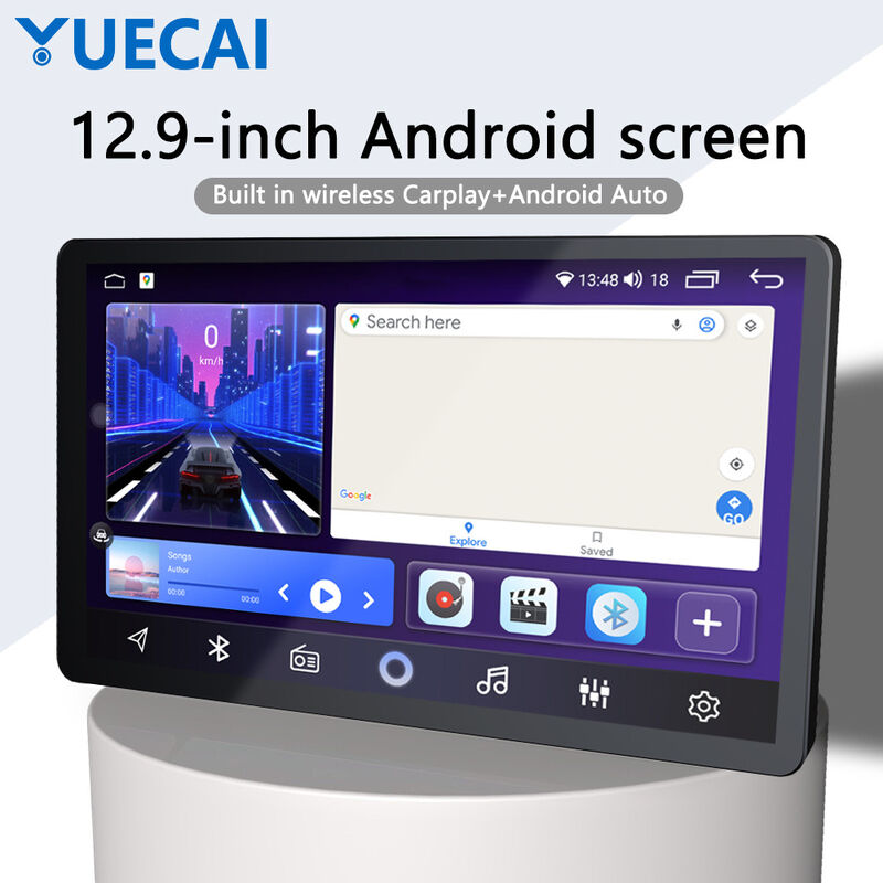 1920*1200 MP5 Car Player 12.9 Inch Android Auto Car Player With Intelligent Carplay And Large Screen