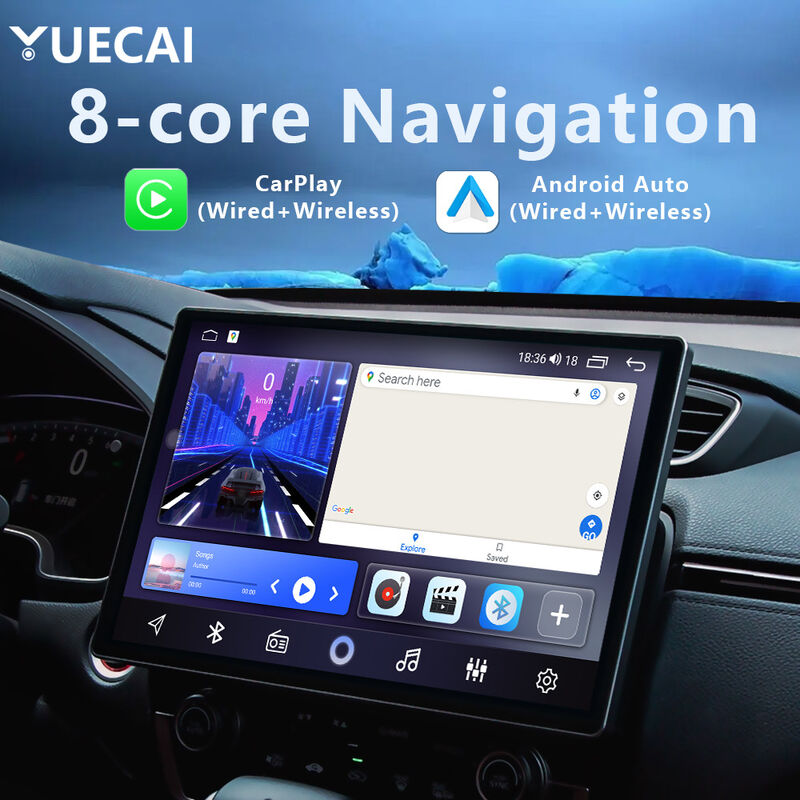 1920*1200 MP5 Car Player 12.9 Inch Android Auto Car Player With Intelligent Carplay And Large Screen