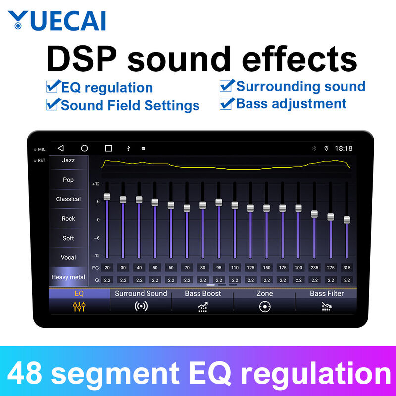 IPS Capacitive Touch Screen Car Stereo 8 Core 1.3GHz Car Stereo With GPS