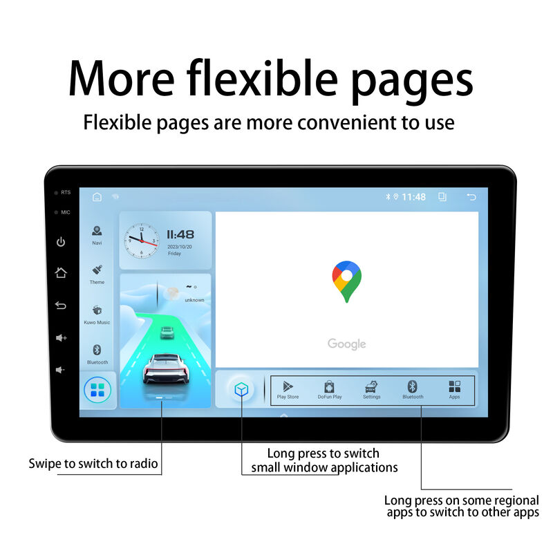 Touchscreen Car DVD GPS 9 Inch / 10 Inch Stereo Car Radio With 4G WIFI 8 Cores CPU