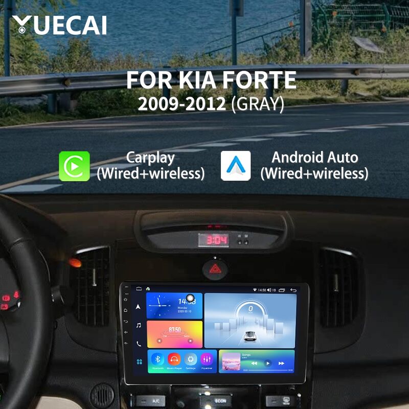 Touch Screen Car Multimedia Player IPS / QLED / 2K WiFi Car DVD Player For KIA FORTE 2009 - 2012